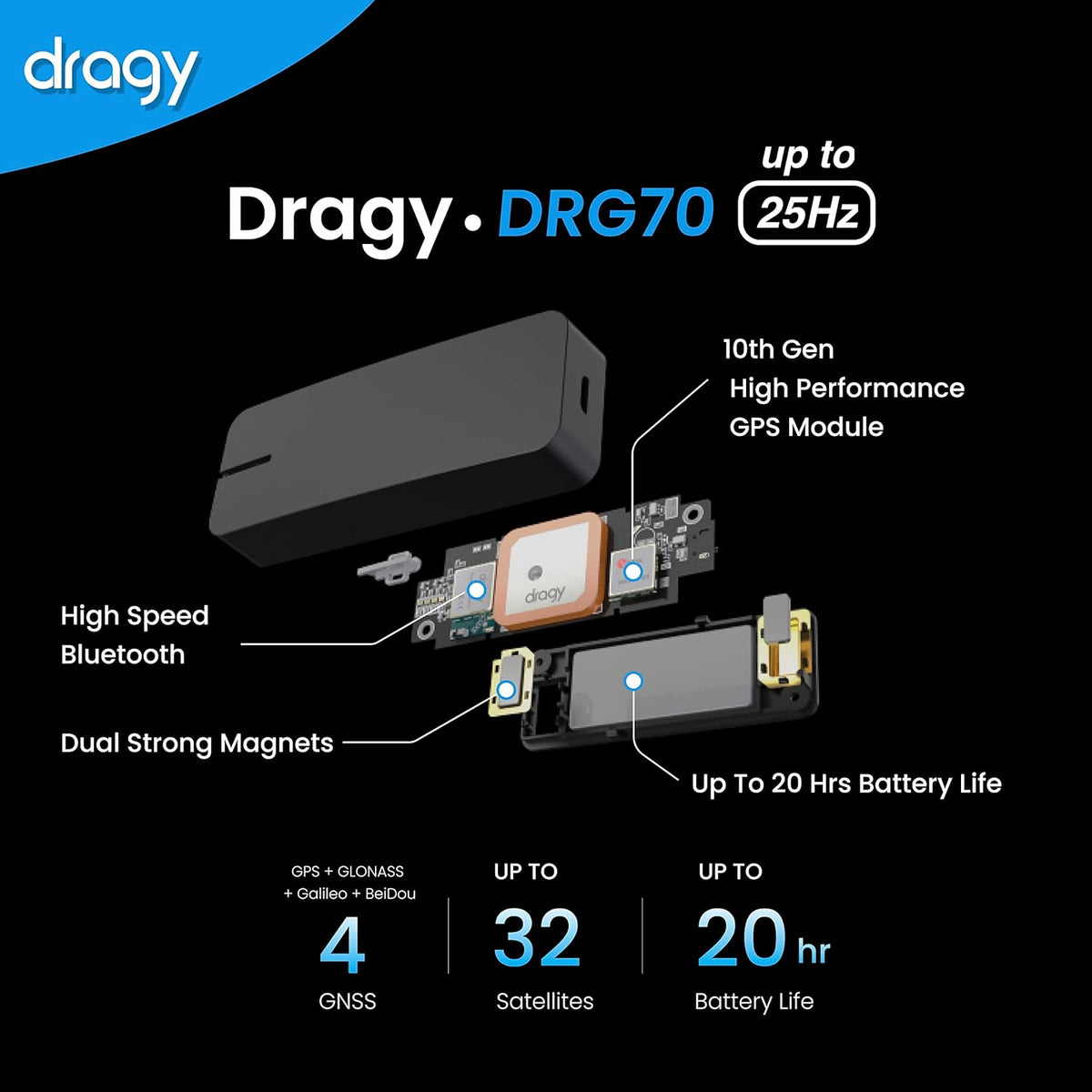 Dragy DRG70C + Supporto per finestra Dragy gratuito!