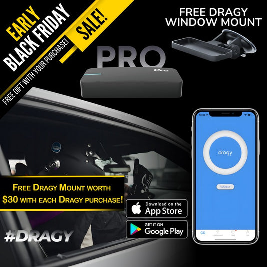 Dragy Pro with Suction Mount  + Free Dragy Window Mount!